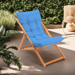 Hanah Home Silla de Jardín My006 - Azul y Natural
